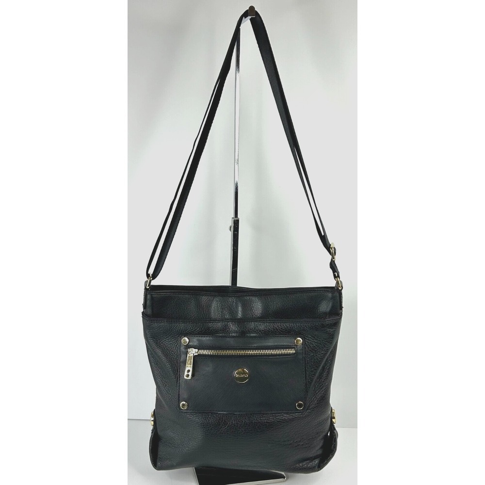 Knomo Silvi LEATHER  Crossbody Bag fits a 10" Ipad‎ Pockets Soft Clean Stylish